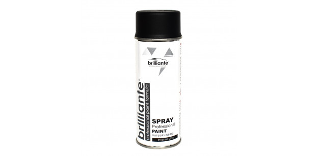 Vopsea Spray Negru Grafit Mat, Ral 9011, 400 ml, Brilliante