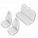 Set Huse Scaun Renault Clio III Hatchback 2006-2012 Bancheta Fractionata, Tetiere Spate Forma L