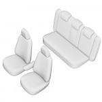 Set Huse Scaun Skoda Superb 2009-2013, Bancheta Fractionata, Tetiere Spate Forma L