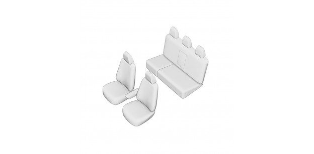 Set Huse Scaun Toyota Hilux 2015-, Bancheta Fractionata