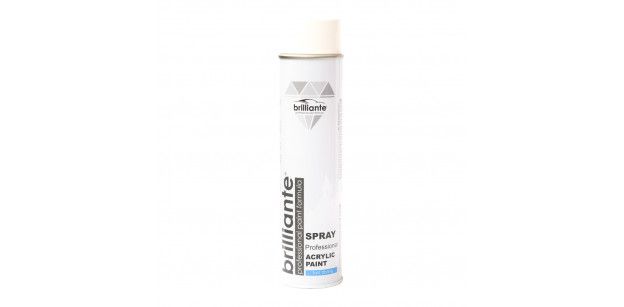 Vopsea Spray Acrilica Alb Pur Lucios, Ral 9010, 600 ml Brilliante