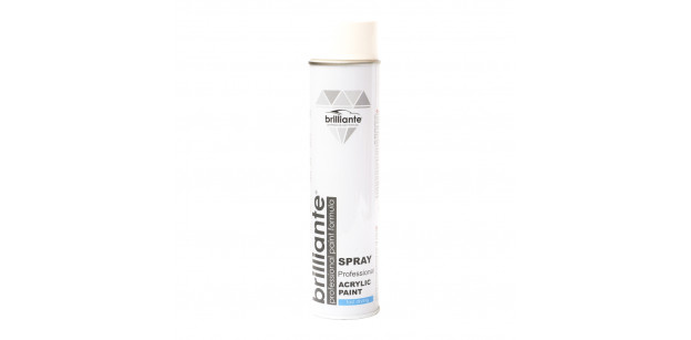 Vopsea Spray Acrilica Alb Pur Lucios, Ral 9010, 600 ml Brilliante