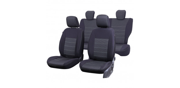 Set Huse Scaun Umbrella Pentru Volkswagen Golf 7 COMFORT LInE 2013 Bancheta Fractionata Cu Tetiere Spate Forma L