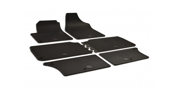 Set Covorase Auto Cauciuc SBR VW Sharan 1996-2009; Seat Alhambra 1996-2009 6 buc