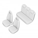 Set Huse Scaun Volkswagen Golf 7 Comfort Line 2013, Bancheta Fractionata, Tetiere Spate Forma L