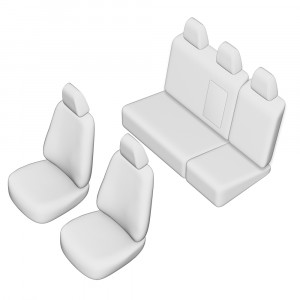 Set Huse Scaun Seat Ibiza 2003-2008, Bancheta Fractionata