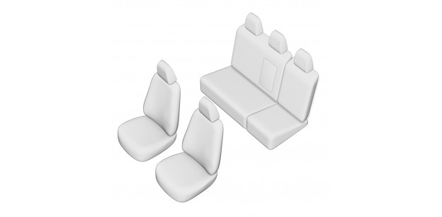 Set Huse Scaun Seat Ibiza 2003-2008, Bancheta Fractionata