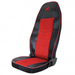 Set Huse Scaun Truck Pentru Volvo Euro 5 ECO  Leather + Velvet Red+Black Umbrella