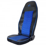 Set Huse Scaun Truck Pentru Volvo Euro 5 ECO  Leather + Velvet Blue+Black Umbrella