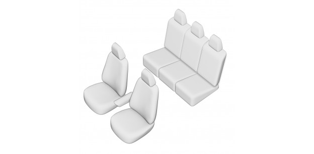 Set Huse Scaun Volkswagen Sharan 5 Locuri 2000-2005, Scaune Individuale Spate