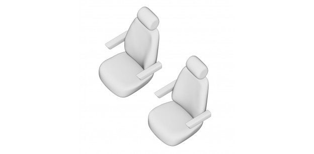 Set Huse Scaun Volkswagen Transporter T5 Van 2003-2014, 1+1