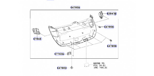 Capac Gura Viziare Dreapta Toyota Auris E180 Original