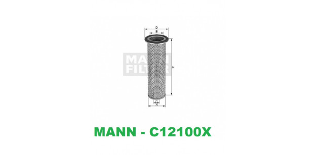Filtru Aer Secundar Mann-Filter C 12 100 x - Renault Trucks, Fiat, Fiat-Agri Filtru Aer Secundar Mann-Filter C 12 100 x - Renault Trucks, Fiat, Fiat-Agri