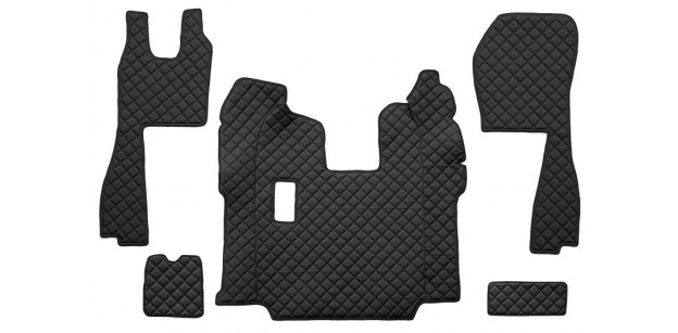 Set Covorase Piele Ecologica Camion Scania Seria L,P,G,R,S 2016-, P,G,R,T 2010- , Negru