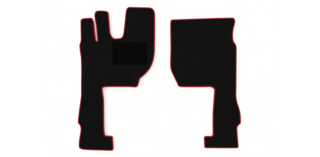 Set Covorase Textil Camion Volvo FH16 2014-, FH II 2017-, FM II 2013-, F-Core 2 Buc Negru Rosu