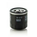 Filtru Ulei Motor Mann-Filter W67/2 – Suzuki Alto/Baleno/Cappuccino, Daihatsu Applause/Charade/Copen, Chevrolet Aveo/Matiz/Spark