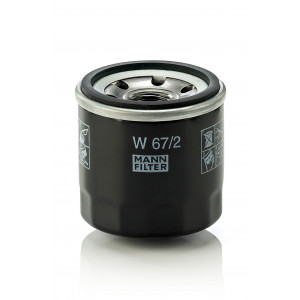Filtru Ulei Motor Mann-Filter W67/2 – Suzuki Alto/Baleno/Cappuccino, Daihatsu Applause/Charade/Copen, Chevrolet Aveo/Matiz/Spark