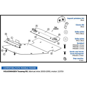 Scut Motor Metalic VW Touareg R5