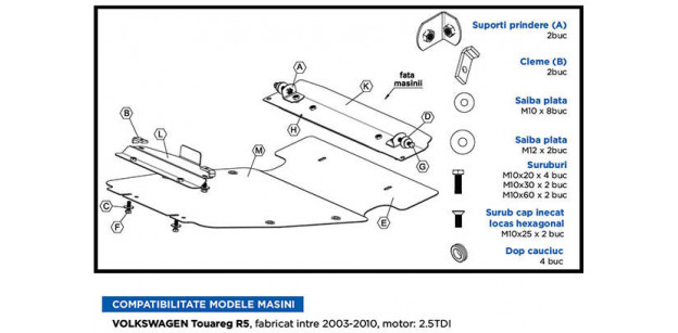 Scut Motor Metalic VW Touareg R5