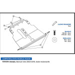 Scut Motor Metalic Toyota Avensis