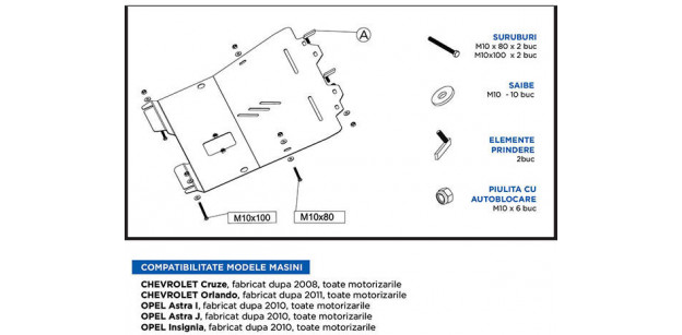 Scut Motor Metalic Opel Insignia