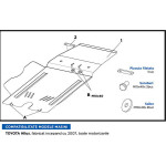 Scut motor metal + accesorii, scut diferential Toyota Hilux