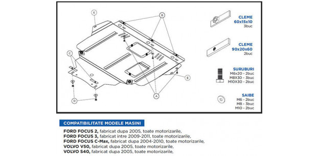 Scut Motor Metalic Ford Focus 2