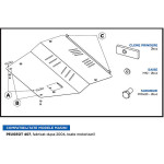 Scut Motor Metalic Peugeot 407