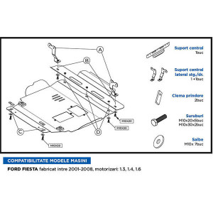 Scut Motor Metalic Mazda 2(01'-08')