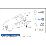 Scut Motor Metalic Honda Civic 97'-08'