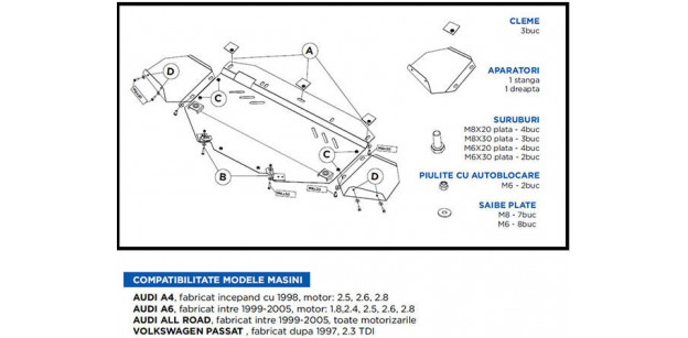 Scut Motor Metalic Vw Passat 2.3 tdi V5