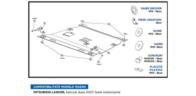 Scut Motor Metalic Mitsubishi Lancer