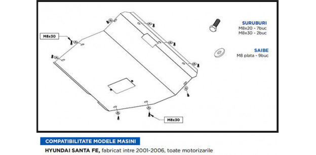 Scut Motor Metalic Hyundai Santa Fe