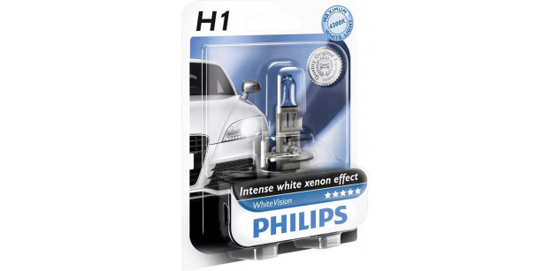 Bec H1 12V 55W P14,5s WHITE VISION (BLISTER)