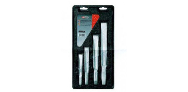 Set 4 daltii plate pentru metal KS TOOLS