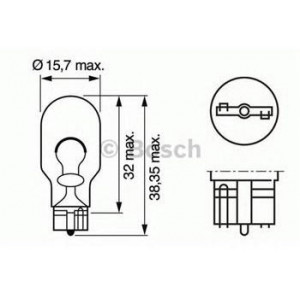 Bec W16W 12V 16W W2,1x9,5d Bosch