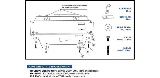 Scut Motor Metalic Hyundai Elantra