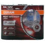 Set 2 becuri H4 12V 60/55W P43t Osram Night Breaker Laser