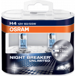 Set 2 becuri H4 12V 60/55W P43t Osram Night Breaker Unlimited