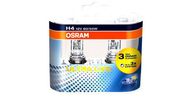 Bec H4 12V 60/55W P43t ULTRA LIFE Osram