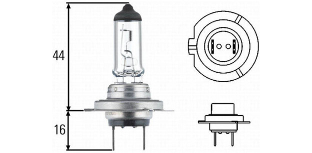 Bec H7 12V 55W PX26d LONG LIFE Hella