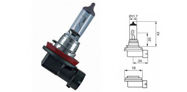 Bec H11 12V 55W Pgj19-2 Bosch