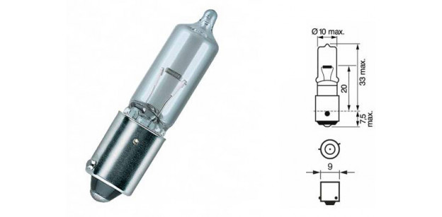 Bec H21W 12V 21W BAY9s BOSCH