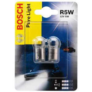 Set de 2 becuri R5W 12V 5W BA15s (BLISTER) BOSCH