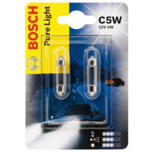 Set de 2 becuri SV8,5 12V 5W 11/35mm C5W (BLISTER) BOSCH