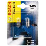 Set de 2 becuri T4W 12V 4W BA9s (BLISTER) BOSCH