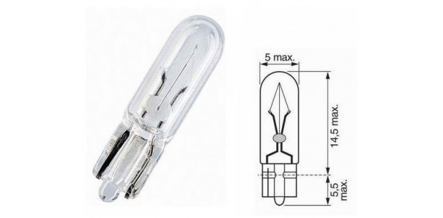 Bec W1,2W 12V 1,2W W2x4,6d BOSCH