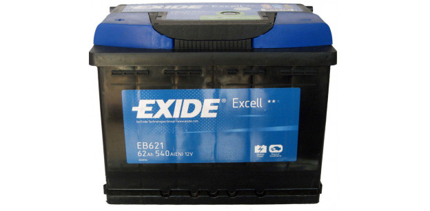 Acumulator Exide 62ah - borna inversa