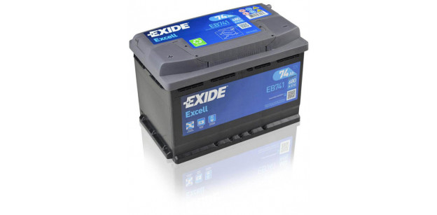 Acumulator EXIDE 74Ah 640A Borna Inversa