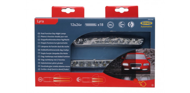 Set Lumini Daylight Ring Automotive 12/24 V